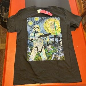 Disney Star Wars Size Medium Starry Night-Style Stormtrooper Tee Shirt NWT